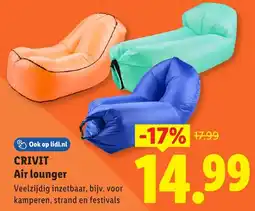 Lidl Crivit Air lounger aanbieding