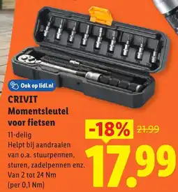 Lidl Crivit Momentsleutel voor fietsen aanbieding