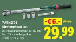 Lidl Parkside Momentsleutelset aanbieding
