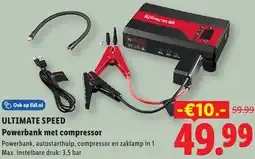Lidl Ultimate Speed Powerbank met compressor aanbieding