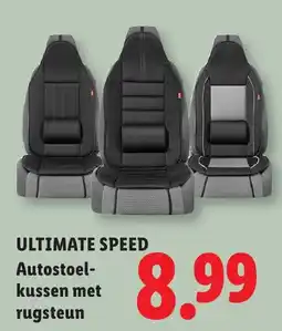 Lidl Ultimate Speed Autostoel kussen met rugsteun aanbieding