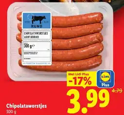 Lidl Chipolataworstjes aanbieding