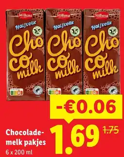 Lidl Chocolademelk pakjes aanbieding