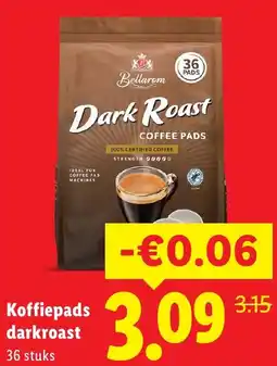 Lidl Koffiepads darkroast aanbieding