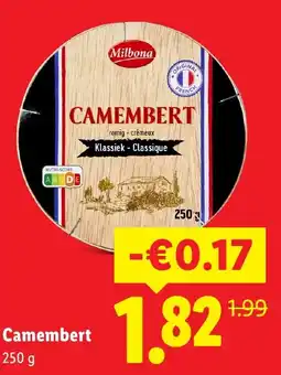 Lidl Camembert aanbieding