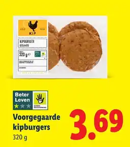 Lidl Voorgegaarde kipburgers aanbieding