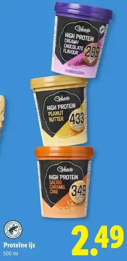 Lidl Proteïne ijs aanbieding
