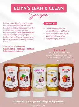 Puur Mieke Eliya's lean & clean sauzen aanbieding