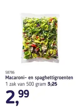Van Hoeckel Macaroni en spaghettigroenten aanbieding