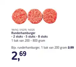 Van Hoeckel Runderhamburger aanbieding