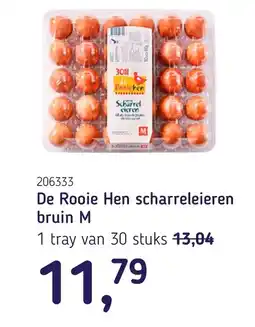 Van Hoeckel De Rooie Hen scharreleieren bruin M aanbieding