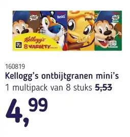 Van Hoeckel Kellogg's ontbijtgranen mini's aanbieding