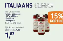 Van Hoeckel Rummo pastasaus aanbieding