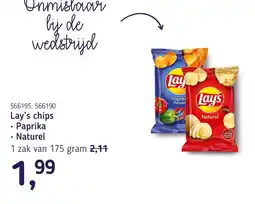 Van Hoeckel Lay's chips aanbieding