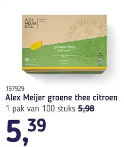 Van Hoeckel Alex Meijer groene thee citroen aanbieding