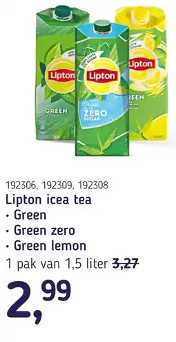 Van Hoeckel Lipton icea tea aanbieding