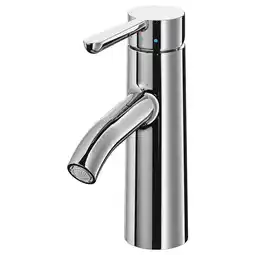IKEA DalskÄr chromen kraan, strak modern design, enkele handgreep, hoge booguitloop, messing materiaal aanbieding