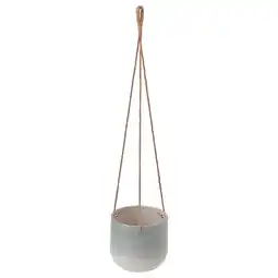 IKEA KapkrusbÄr hangende plantenbak, grijs, keramiek met jute touw, rond & minimalistisch ontwerp aanbieding