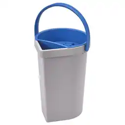 IKEA Blauwe & grijze bergvattnet doucheemmer met blauwe handgreep & verwijderbare plank aanbieding