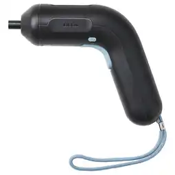 IKEA Een ikea trixig zwarte handschroevendraaier met een blauwe band en ergonomisch design aanbieding