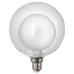 IKEA Led bol gloeilamp, dubbellaags glas, warm licht aanbieding