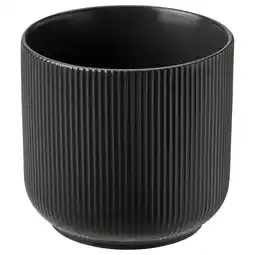 IKEA Zwart gegroefd aardewerk aanbieding