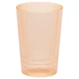 IKEA Oranje plastic beker, geribbeld, duurzaam, herbruikbaar aanbieding