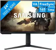 Bol.com Samsung Odyssey G3 - S24AG320NU - Full HD VA Gaming Monitor - 165hz - 24 inch aanbieding