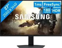 Bol.com Samsung Odyssey G5 LS27DG502EUXEN - QHD - 1 ms - 180 Hz - 27 inch aanbieding
