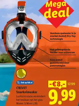 Lidl Crivit Snorkelmasker aanbieding