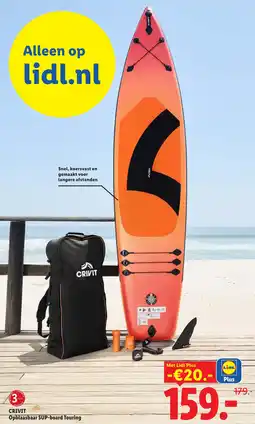 Lidl Crivit Opblaasbaar SUP-board Touring aanbieding