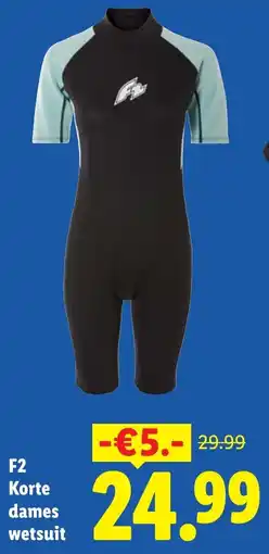 Lidl F2 Korte dames wetsuit aanbieding