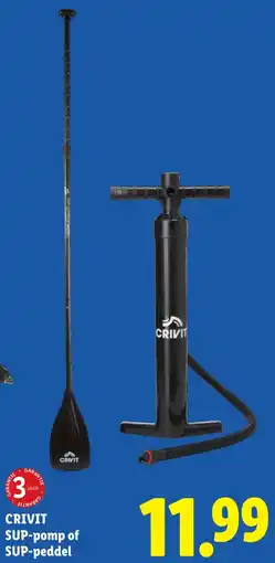 Lidl Crivit SUP-pomp of SUP-peddel aanbieding