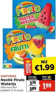 Vomar Voordeelmarkt Nestlé Pirulo Waterijs aanbieding