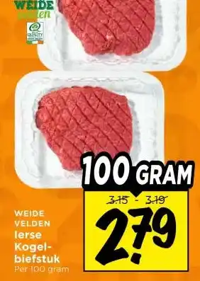 Vomar Voordeelmarkt WEIDE VELDEN lerse Kogel- biefstuk aanbieding
