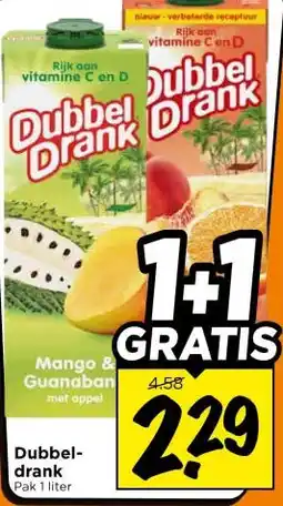 Vomar Voordeelmarkt Mango & Guanaban Dubbel- drank aanbieding