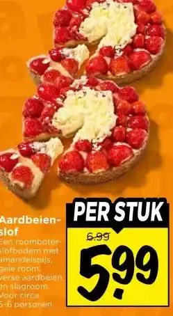 Vomar Voordeelmarkt Aardbeien- slof aanbieding