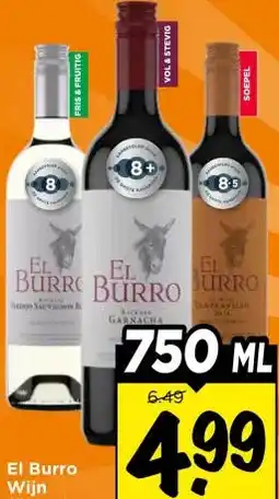 Vomar Voordeelmarkt El Burro Wijn aanbieding