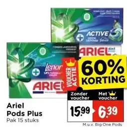 Vomar Voordeelmarkt Ariel Pods Plus aanbieding