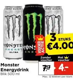 Vomar Voordeelmarkt Monster Energydrink aanbieding