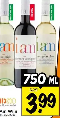 Vomar Voordeelmarkt I Am Wijn aanbieding