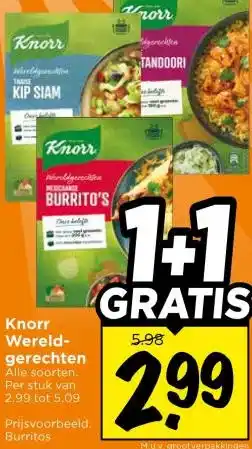 Vomar Voordeelmarkt Knorr Wereld- gerechten aanbieding