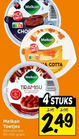 Vomar Voordeelmarkt Melkan Toetjes aanbieding