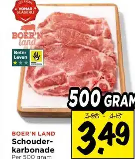 Vomar Voordeelmarkt Schouder- karbonade aanbieding