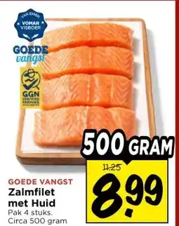 Vomar Voordeelmarkt Zalmfilet met Huid aanbieding