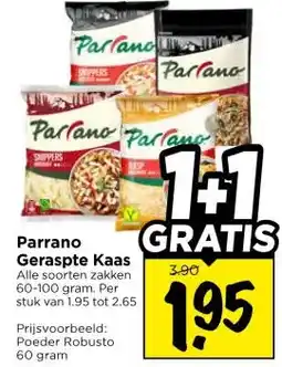 Vomar Voordeelmarkt Parrano Geraspte Kaas aanbieding