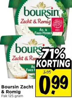 Vomar Voordeelmarkt Boursin Zacht & Romig aanbieding