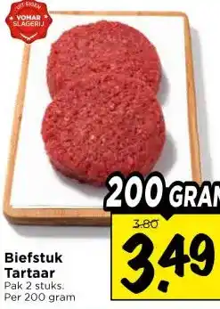 Vomar Voordeelmarkt Biefstuk Tartaar aanbieding