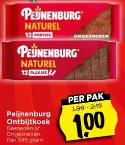 Vomar Voordeelmarkt Peijnenburg Ontbijtkoek aanbieding
