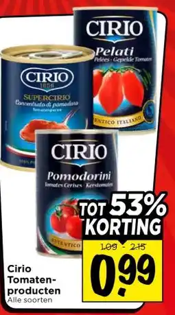 Vomar Voordeelmarkt Cirio Tomaten- producten aanbieding